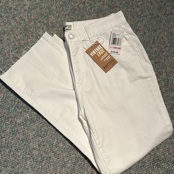 NWT ladies size 10/30 white High Rise Flare Crop Vintage Luxe Kensie Jeans - Picture 10 of 10